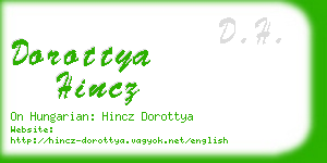 dorottya hincz business card